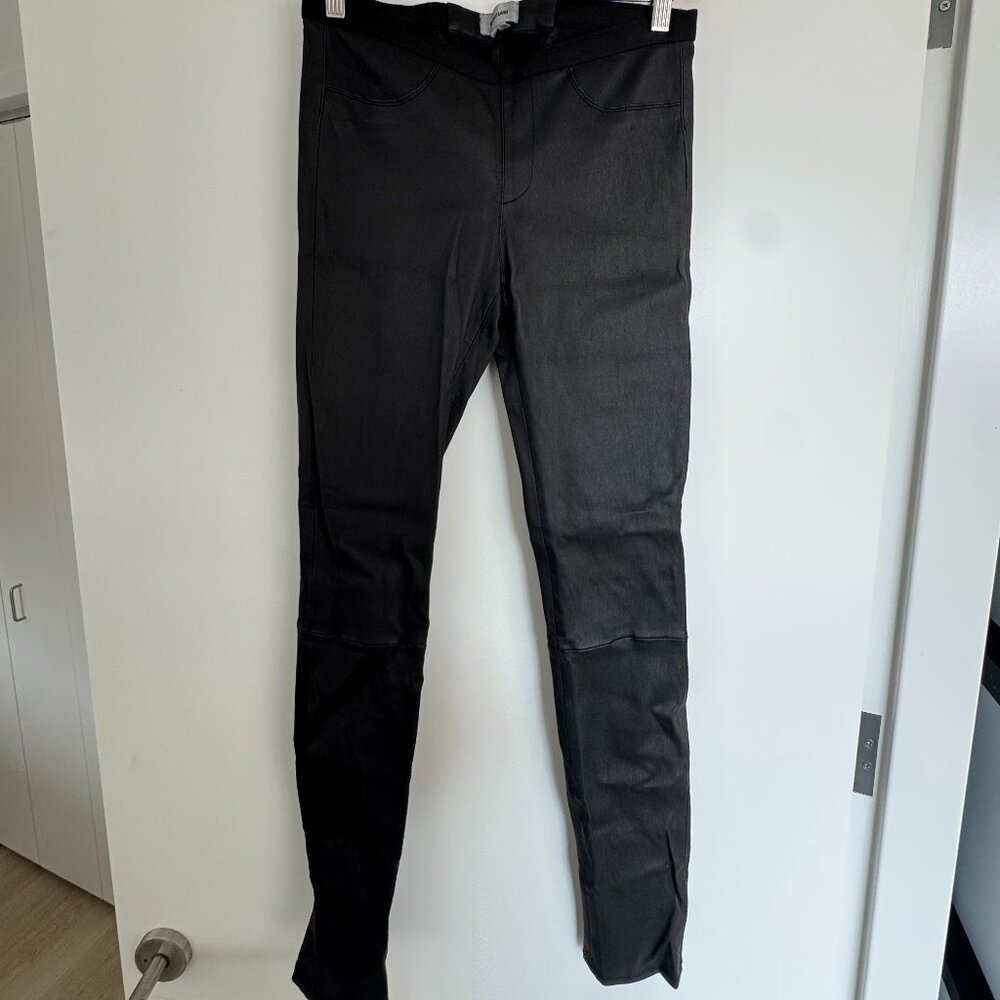 HELMUT LANG coated skinnies — Size 6